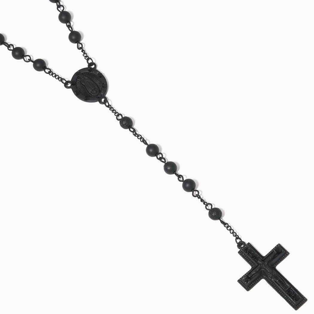 Gold-Dipped Rosary Necklace