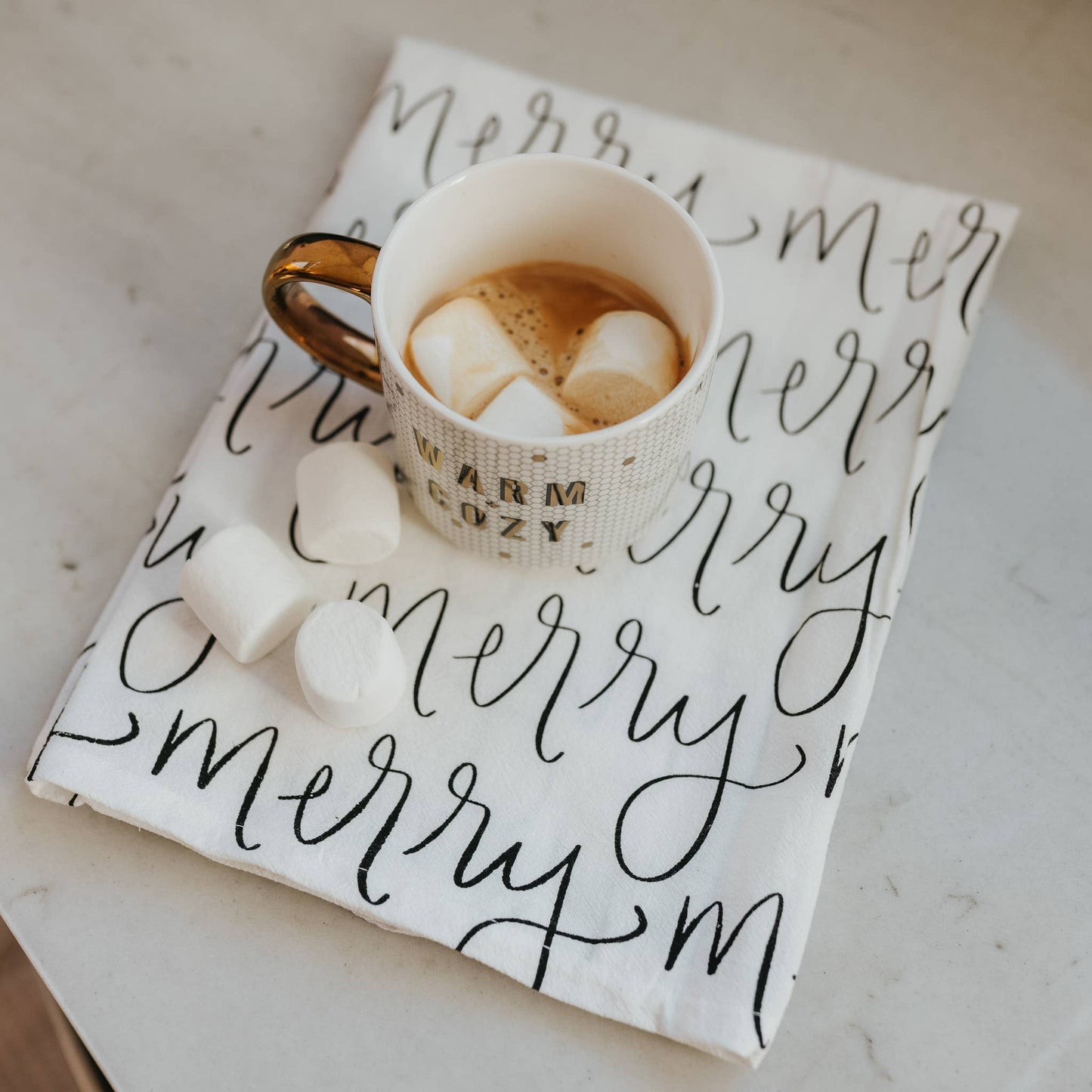 Merry Tea Towel - Home Decor & Gifts