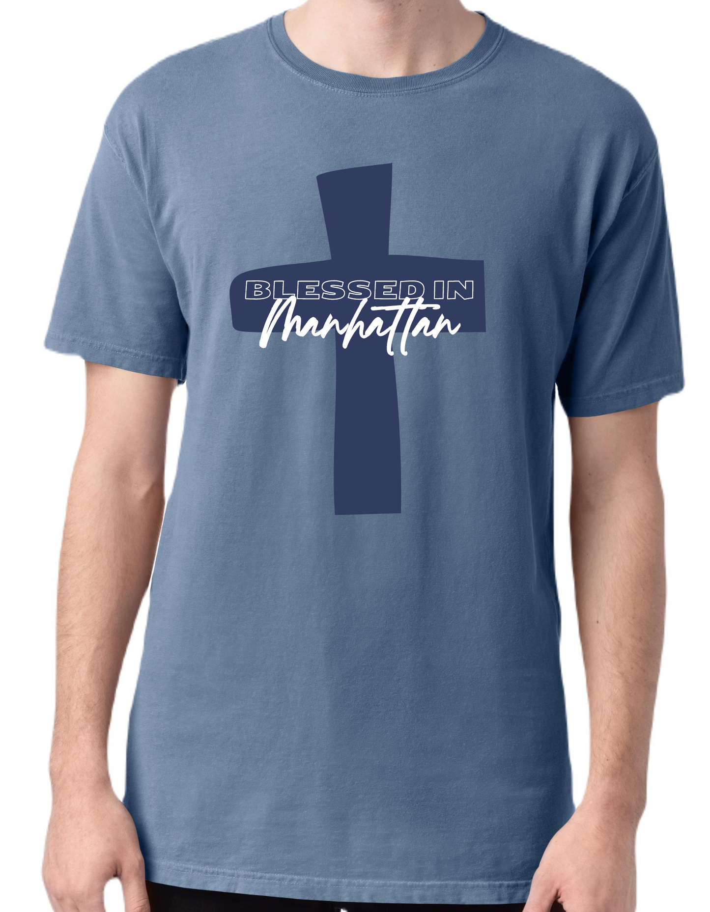 Blessed in Manhattan Blue T-Shirt