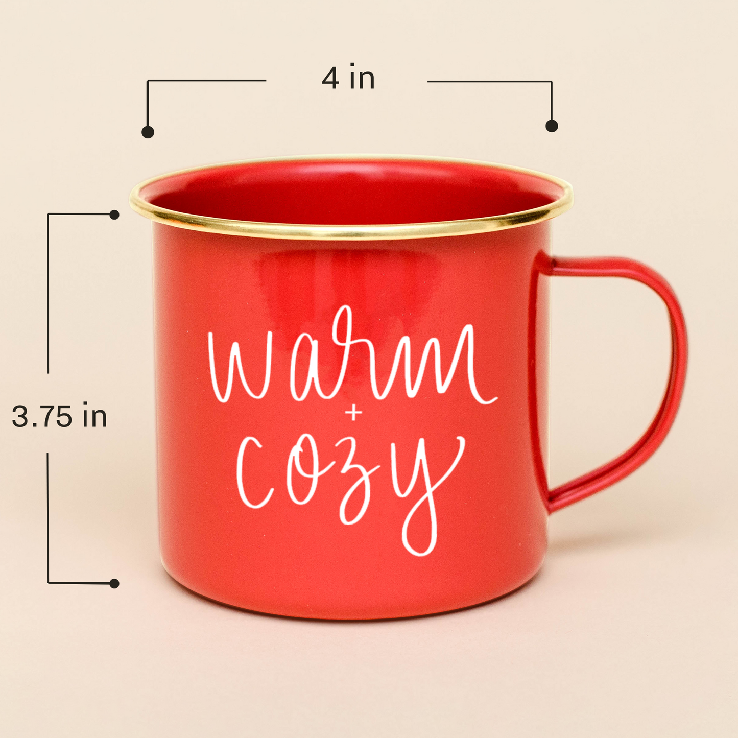 Merry and Bright Coffee Mug | Christmas Red