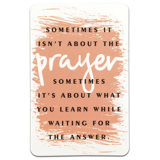 Bookmark Pocketcard It Isn't About Prayer