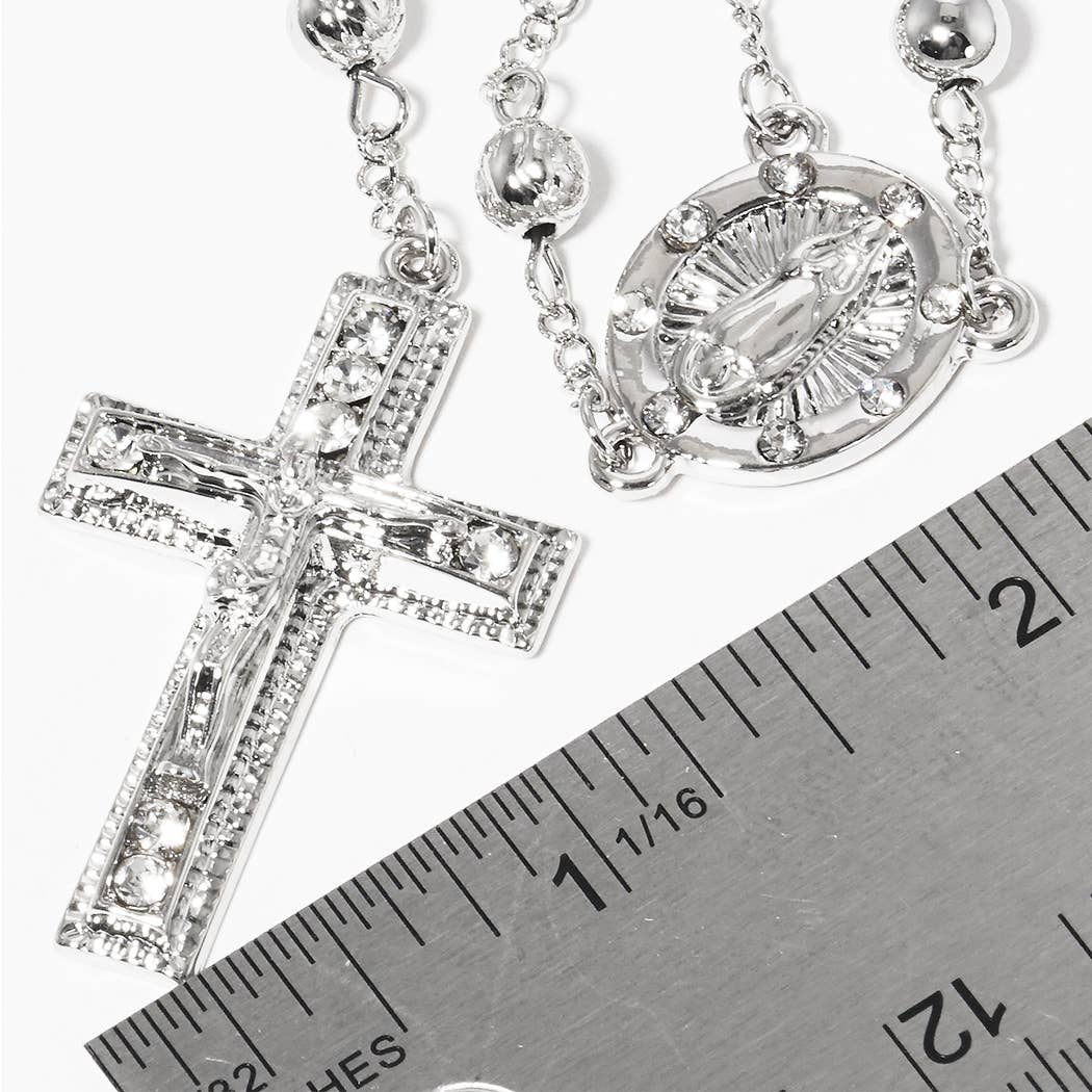 Gold-Dipped Rosary Necklace