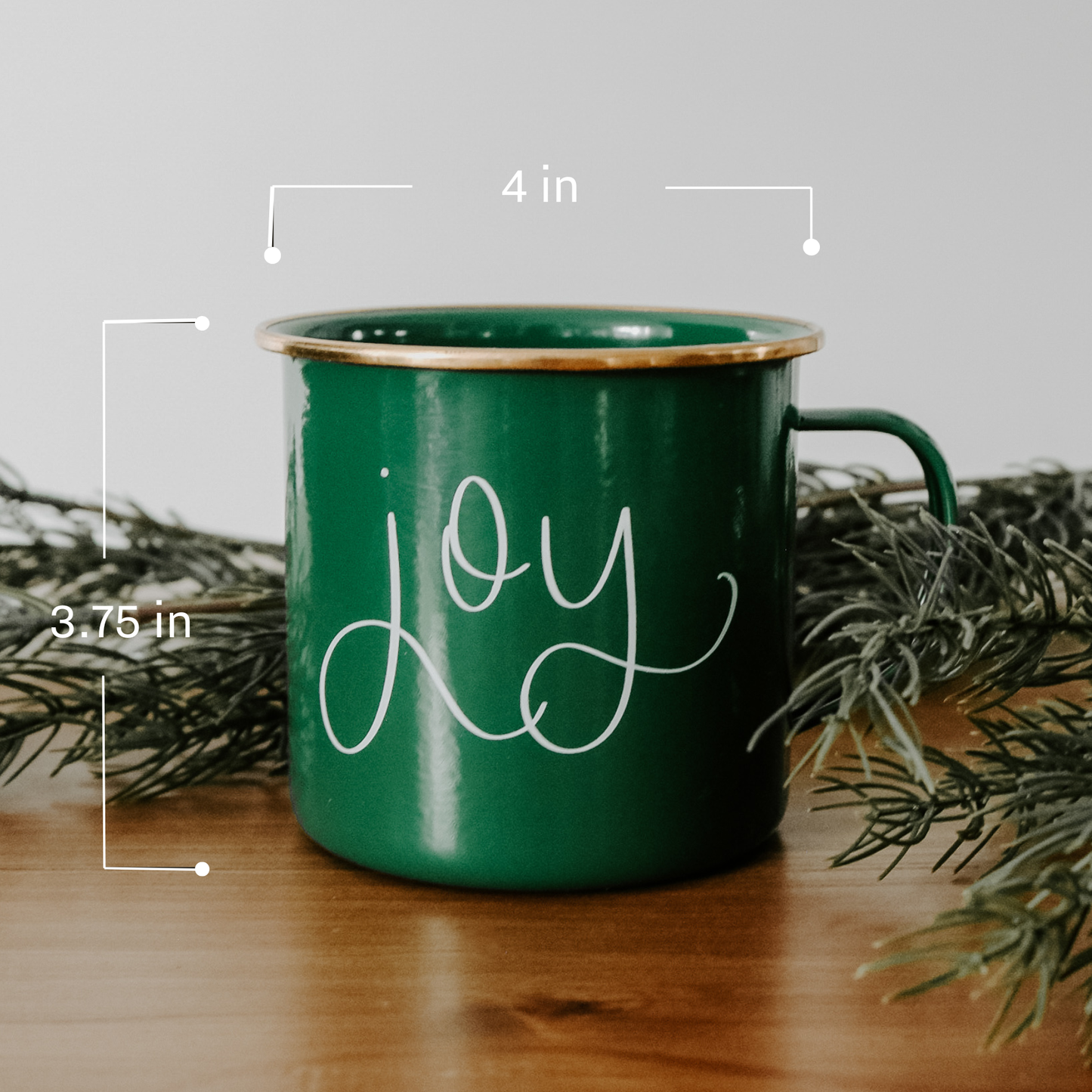 Joy Coffee Mug | Christmas Green