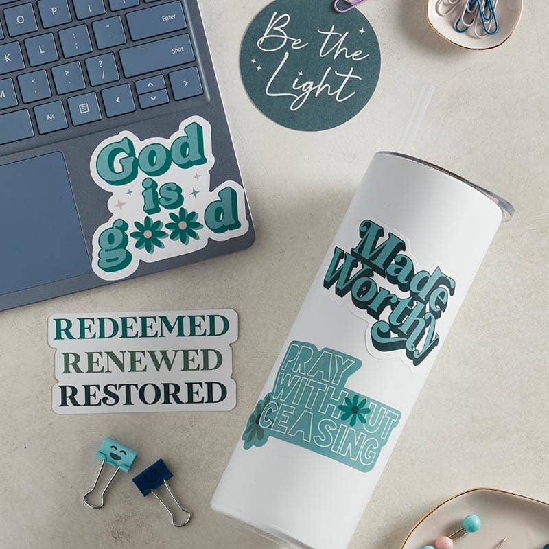 Redeemed Renewed Restored Sticker