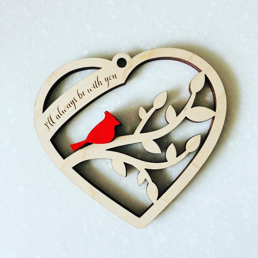 Cardinal I'll Always Be With You Memorial Ornament