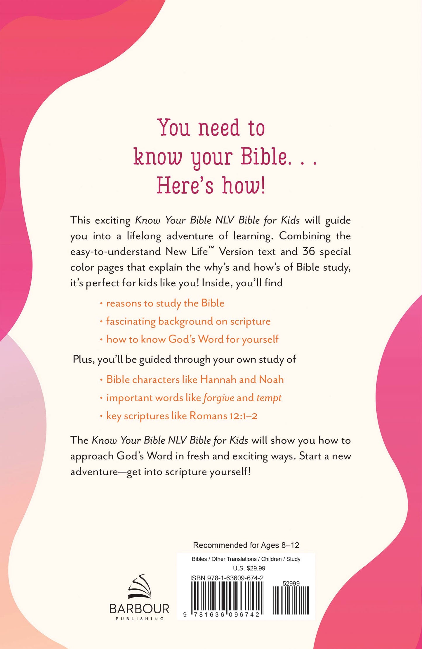 Know Your Bible NLV BIble for Kids [Girl cover]