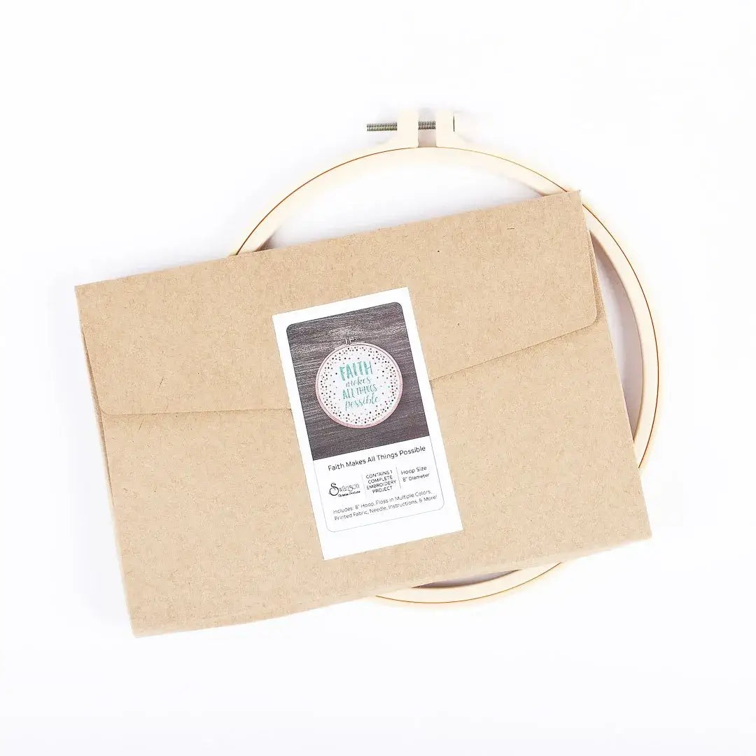 Embroidery Kit | Faith Makes All Things Possible