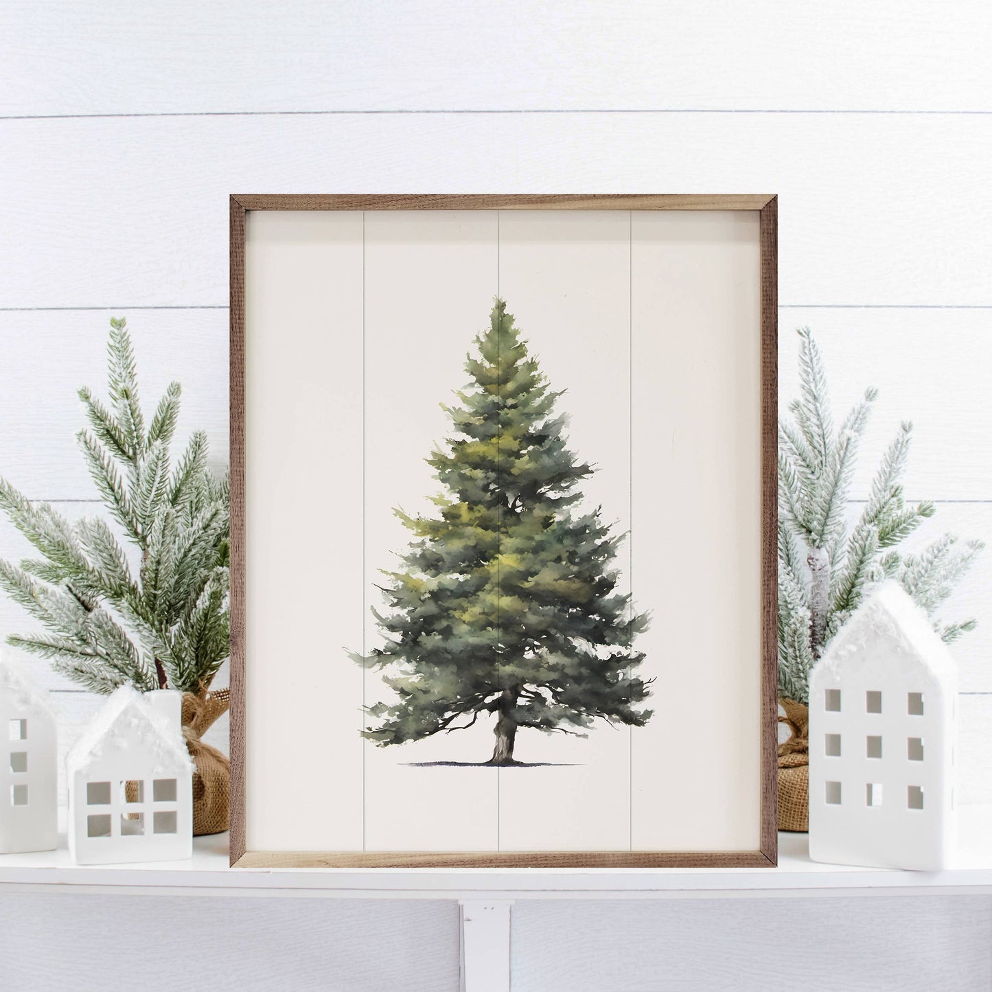 Simple Evergreen White: 16 x 20 x 1.5