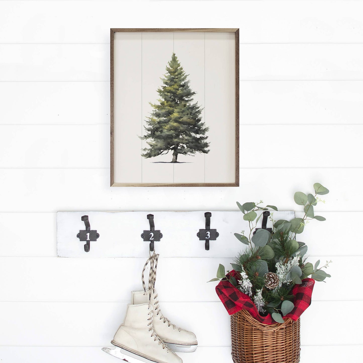 Simple Evergreen White: 16 x 20 x 1.5