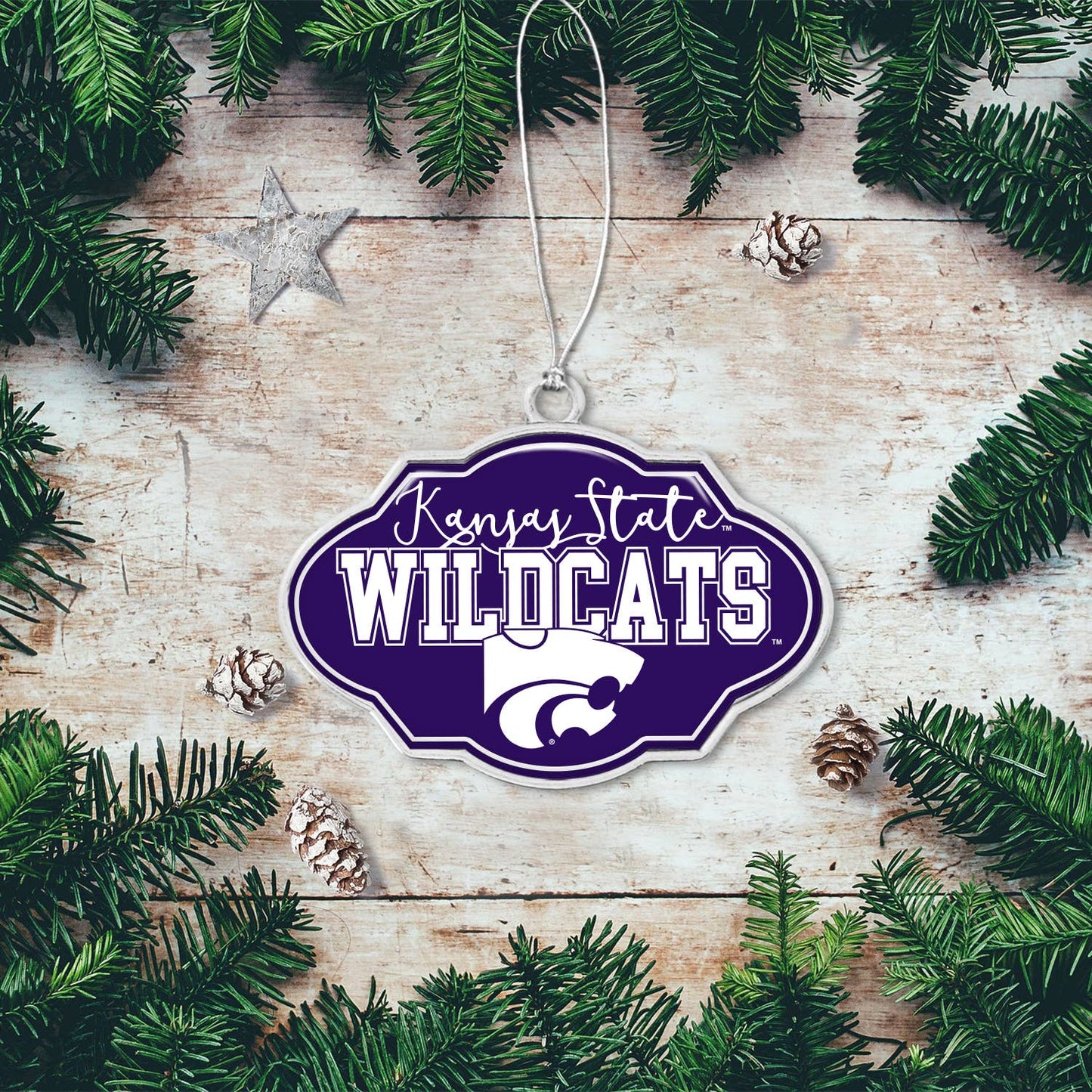 Kansas State Wildcats Frame Ornament