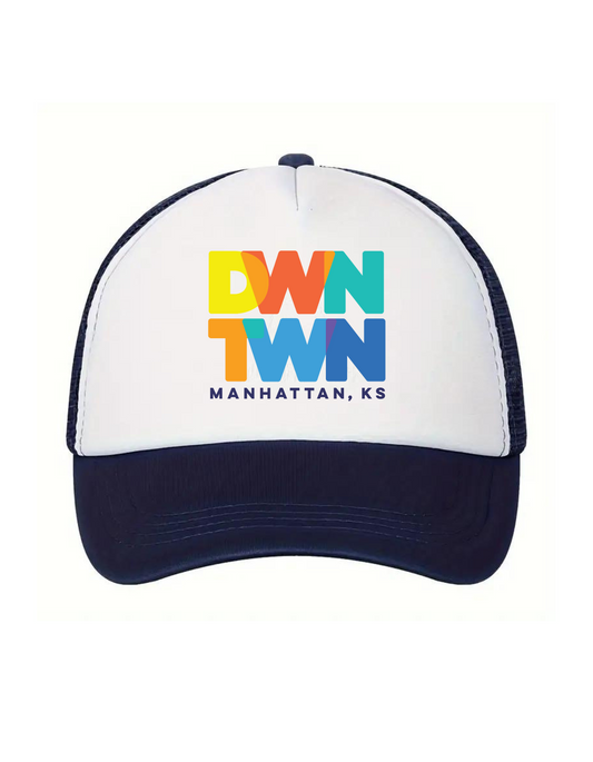 DWNTWN Logo Trucker Hat | Navy