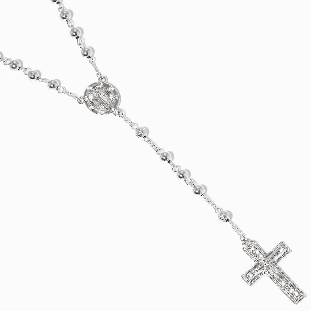 Gold-Dipped Rosary Necklace