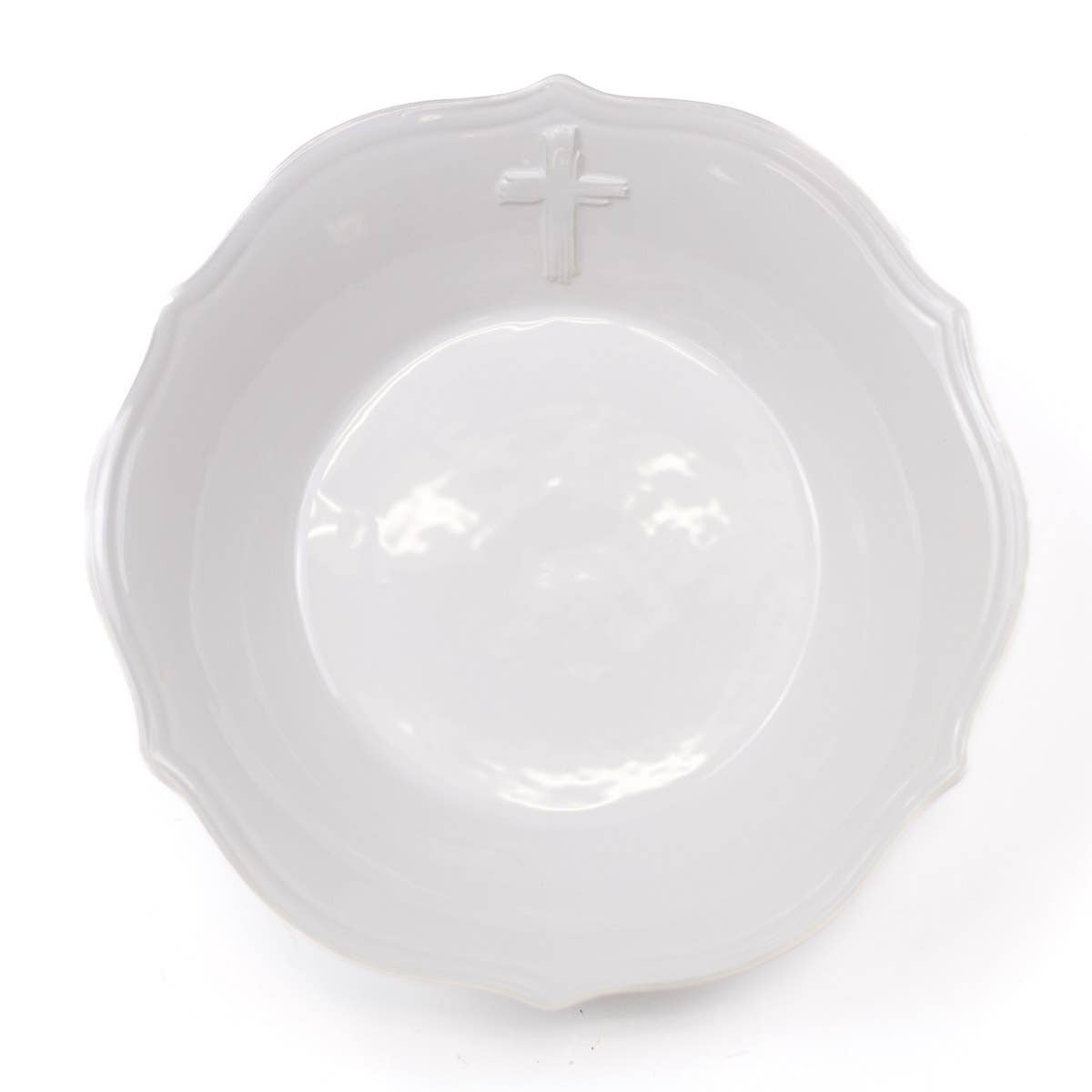 Cross Embossed Serving Bowl