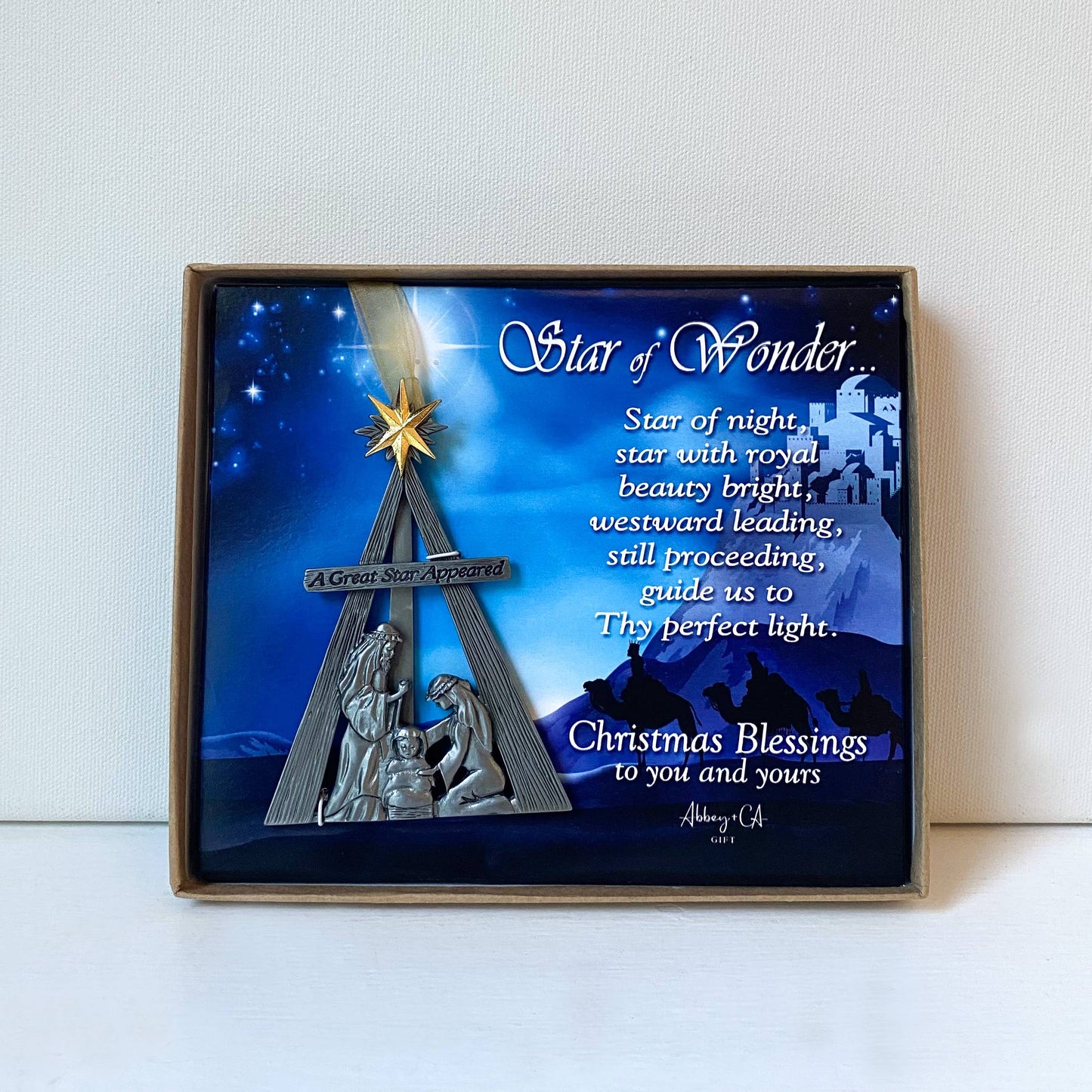 Star of Wonder Nativity Scene Ornament