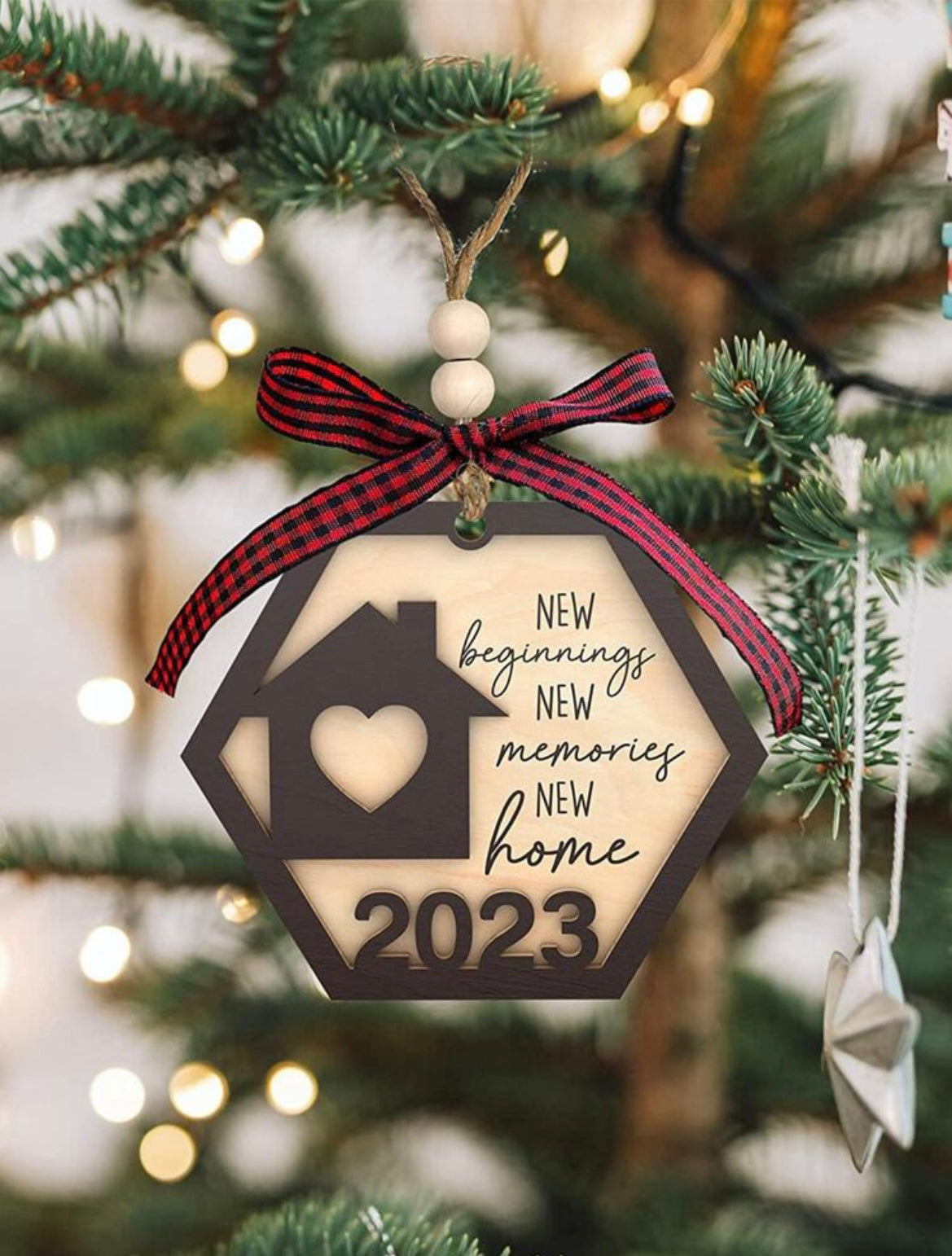 New Home Wood Ornament