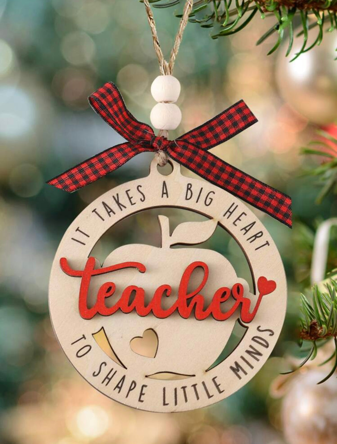 Teacher Wood Ornament