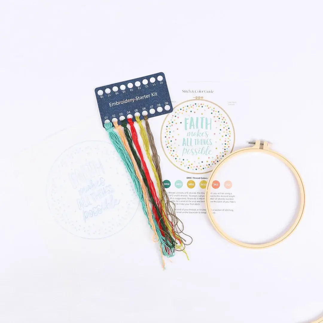 Embroidery Kit | Faith Makes All Things Possible