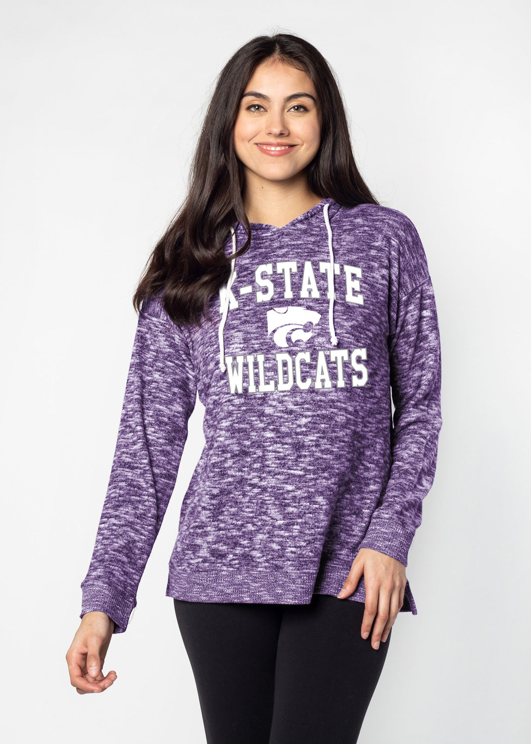 Cozy Fleece Tunic Hoodie | Purple