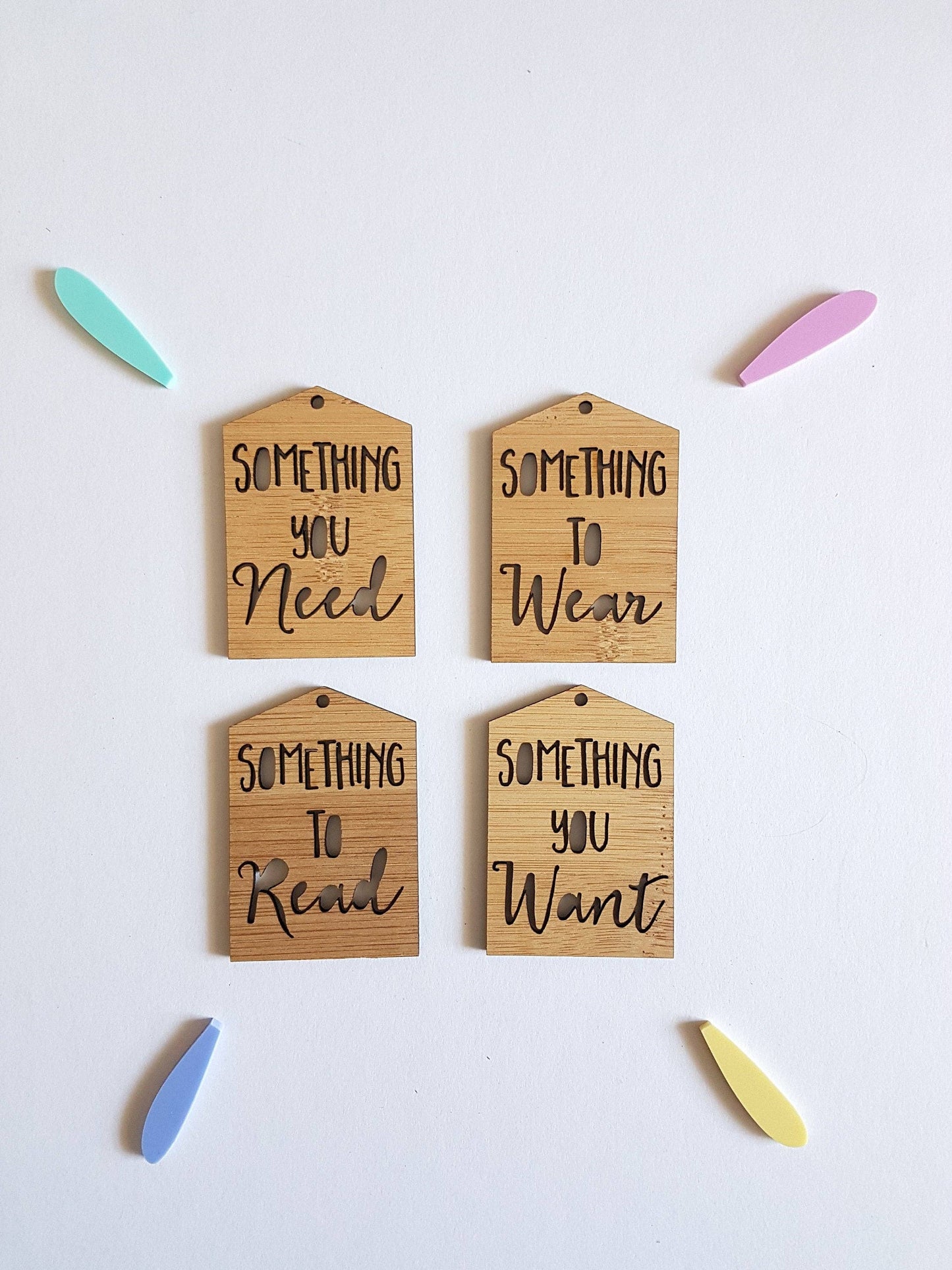 Need / Want / Read / Wear Gift Tags