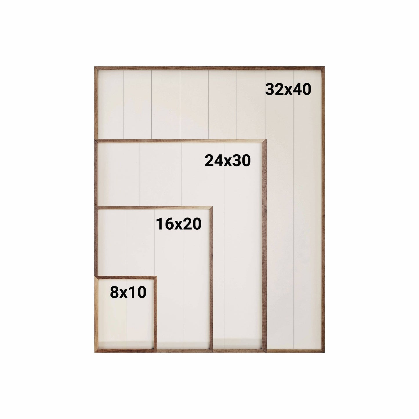 Simple Evergreen White: 16 x 20 x 1.5