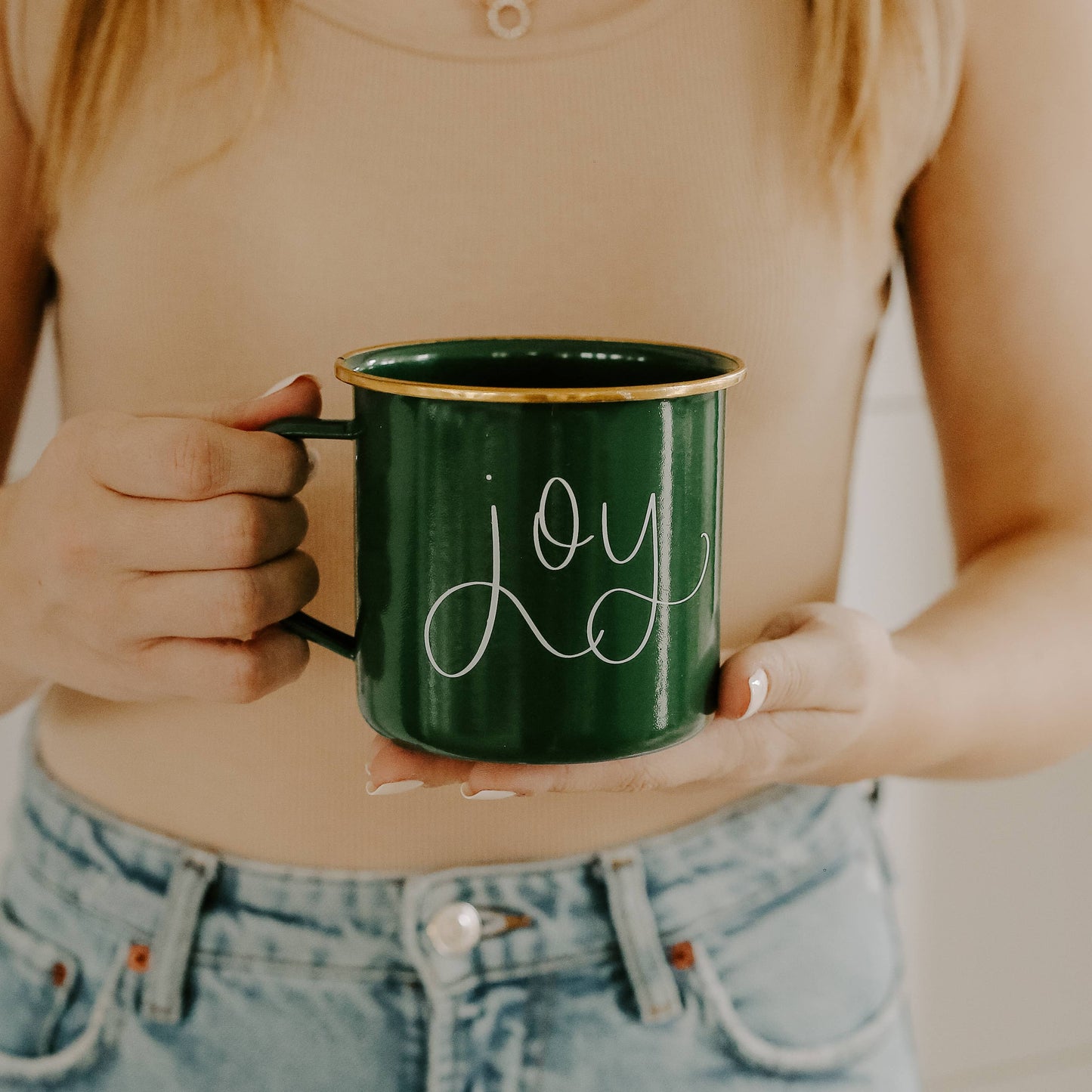 Joy Coffee Mug | Christmas Green