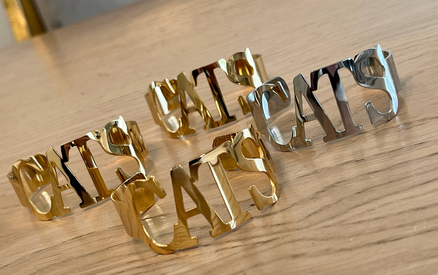 CATS Bangle Bracelet | Silver