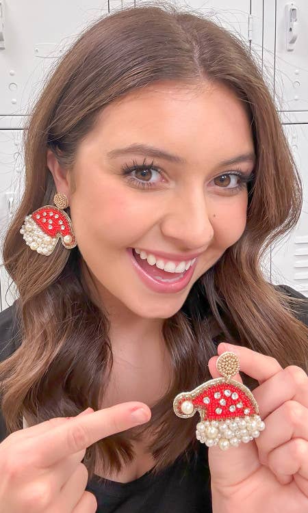 Santa Hat Earrings