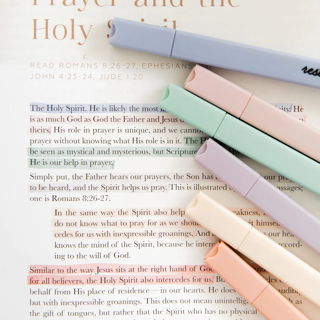 Muted Pastel Bible Highlighter Set