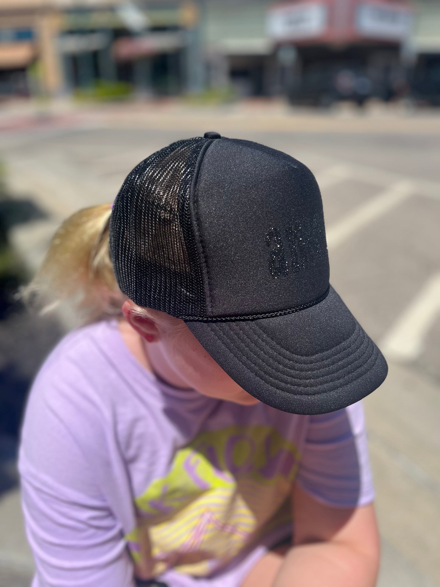 Glitter Amen Trucker Hat