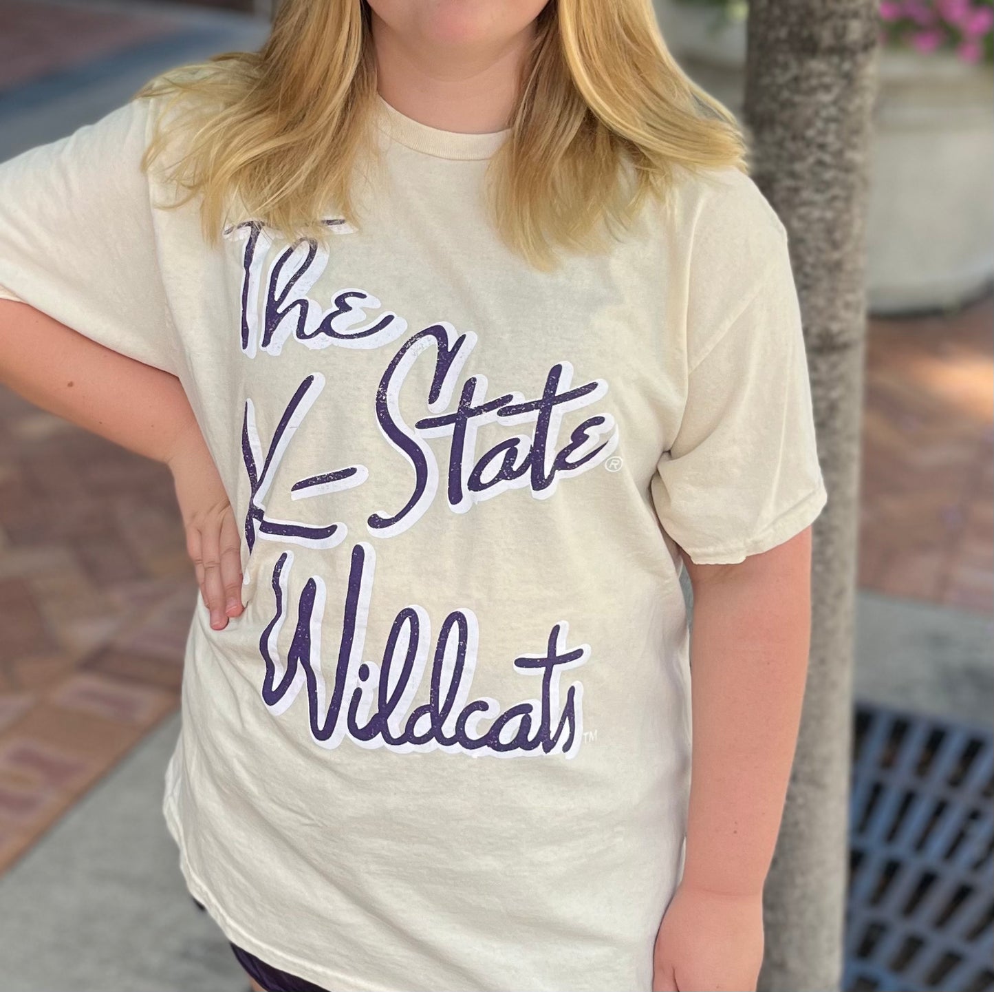 K-State Beverly Thrifted Tee