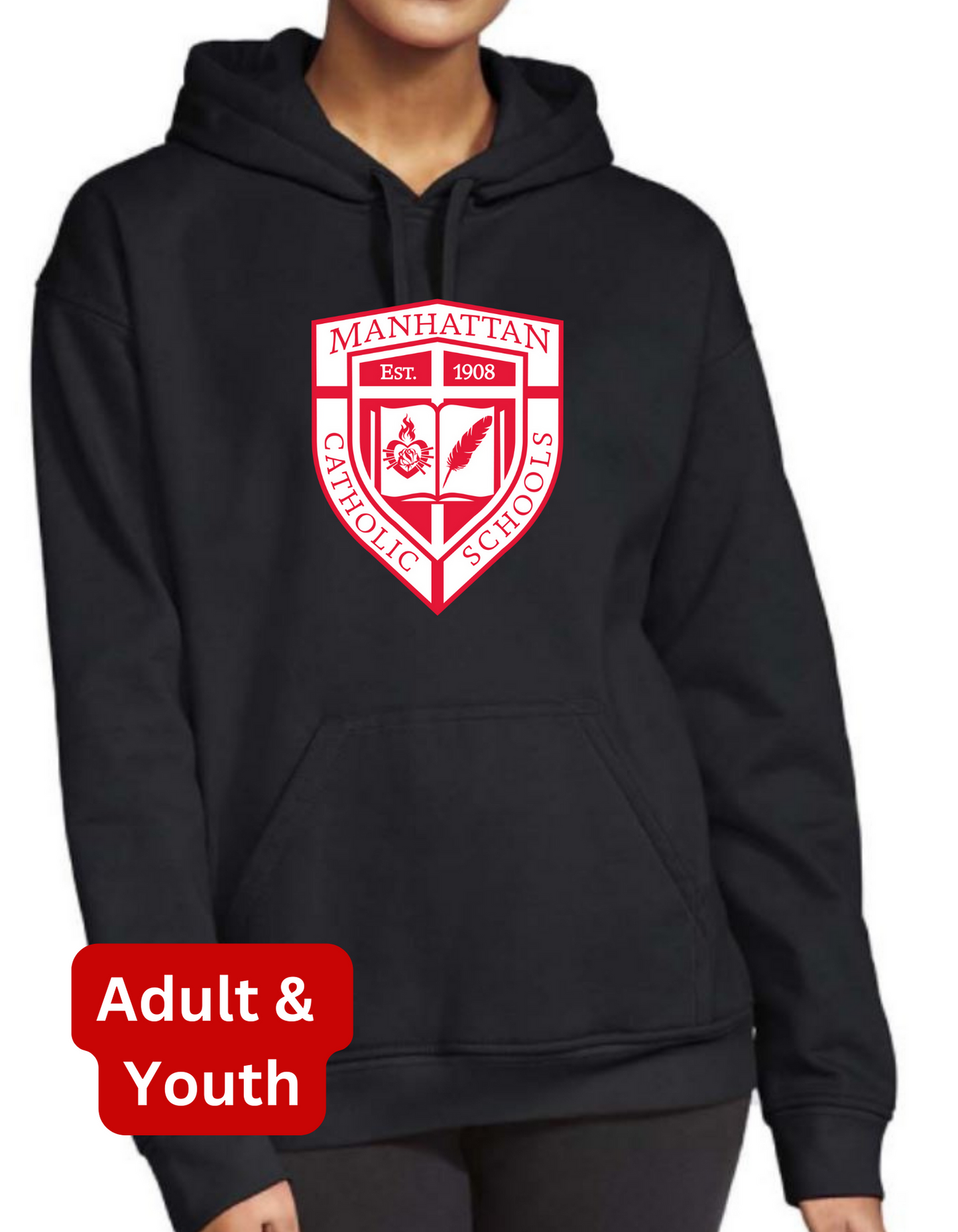 MCS Logo Hooded Sweatshirt | Black