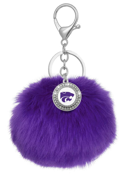 Powercat Pom Keychain | Purple