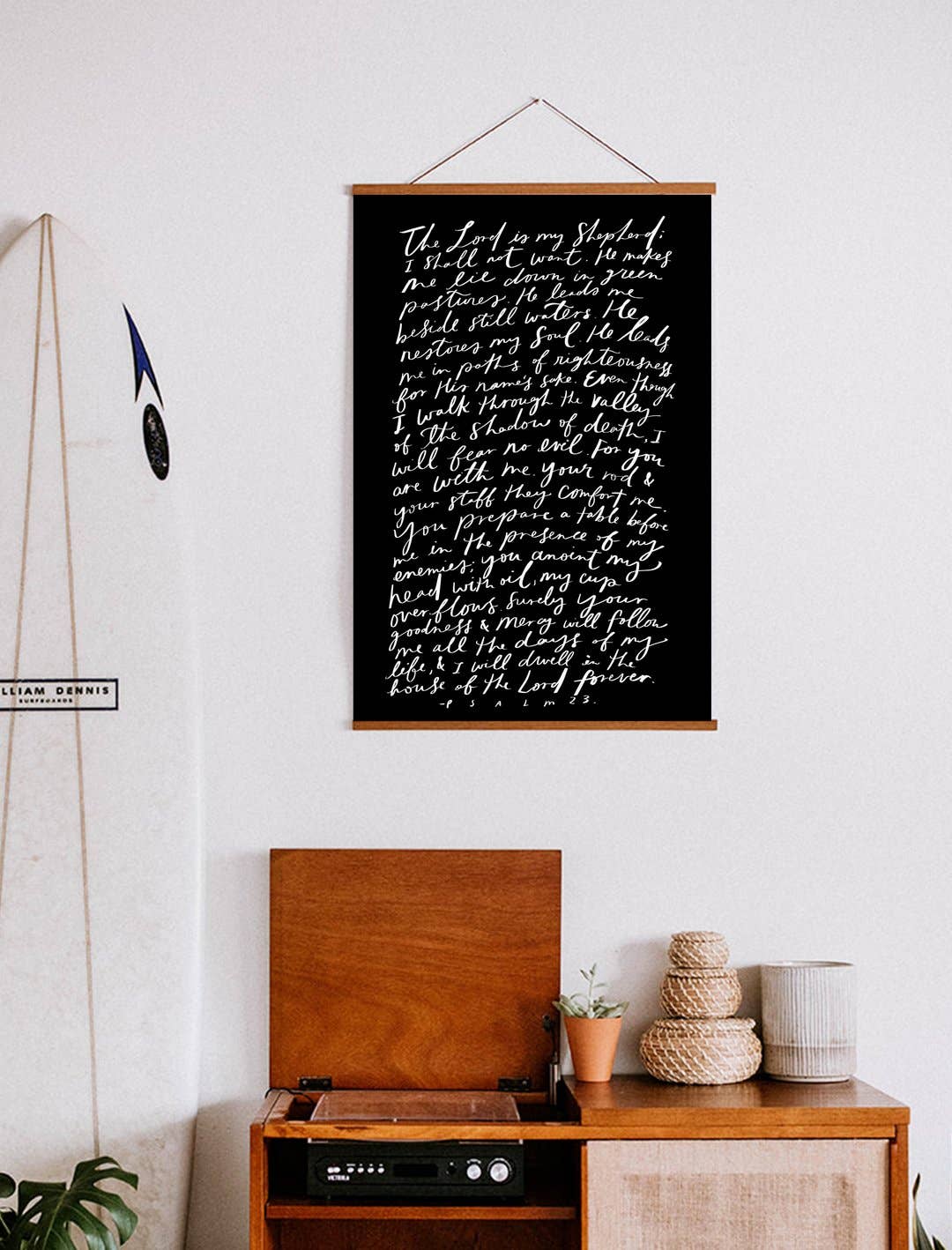 Poster: The Lord Is My Shepherd (Black)