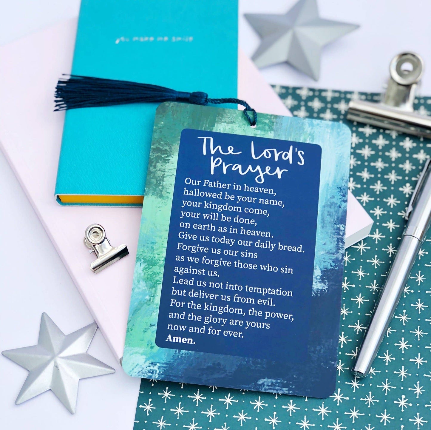 The Lord's Prayer / Aaronic Blessing Prayer Card