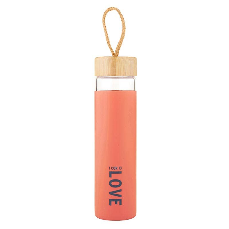 Love Glass Water Bottle