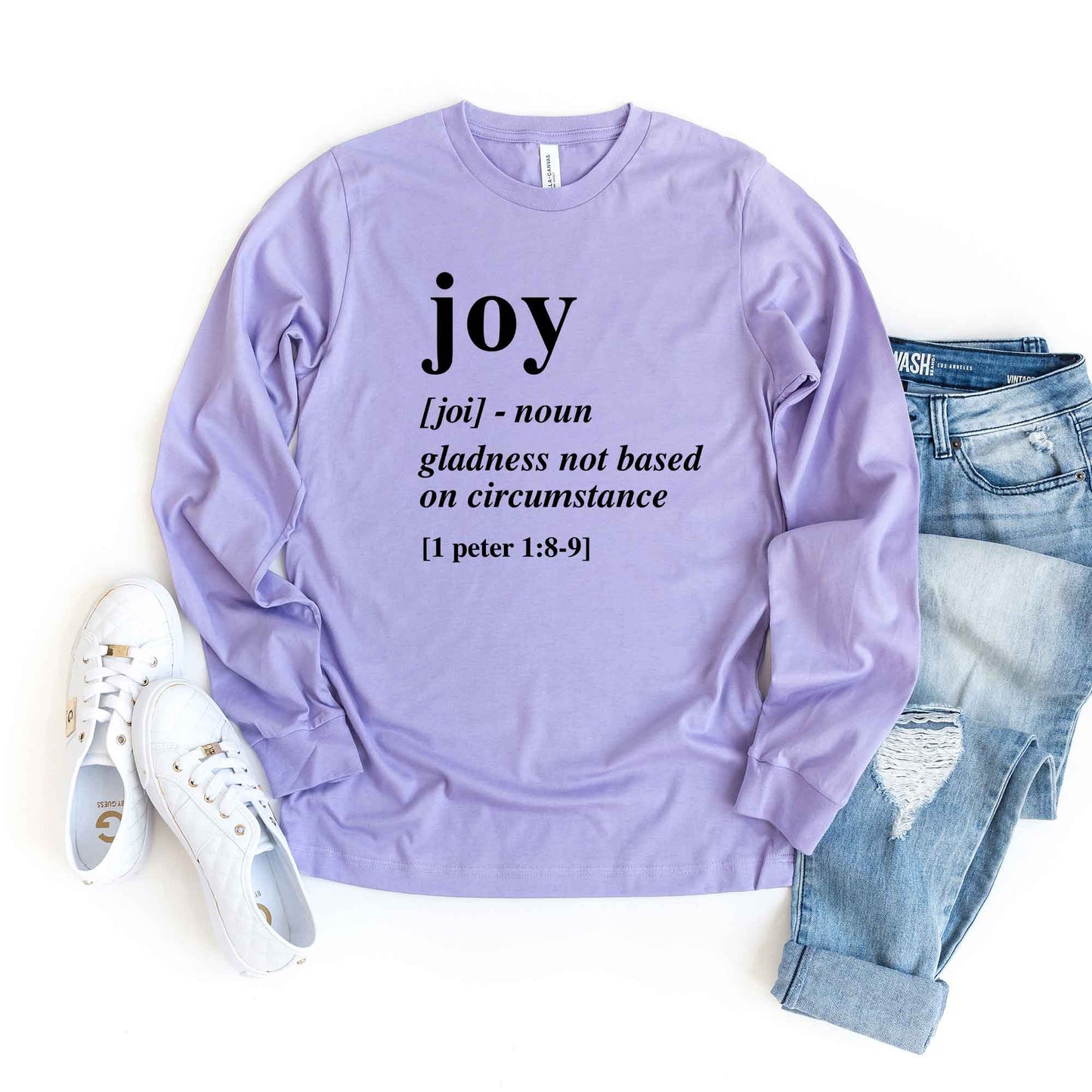Joy Scripture Long Sleeve T-Shirt