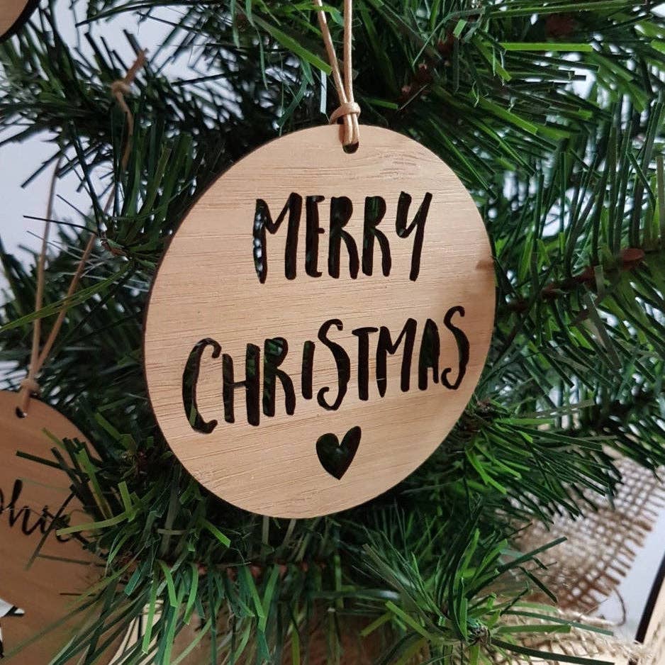 Merry Christmas Decoration | Bamboo