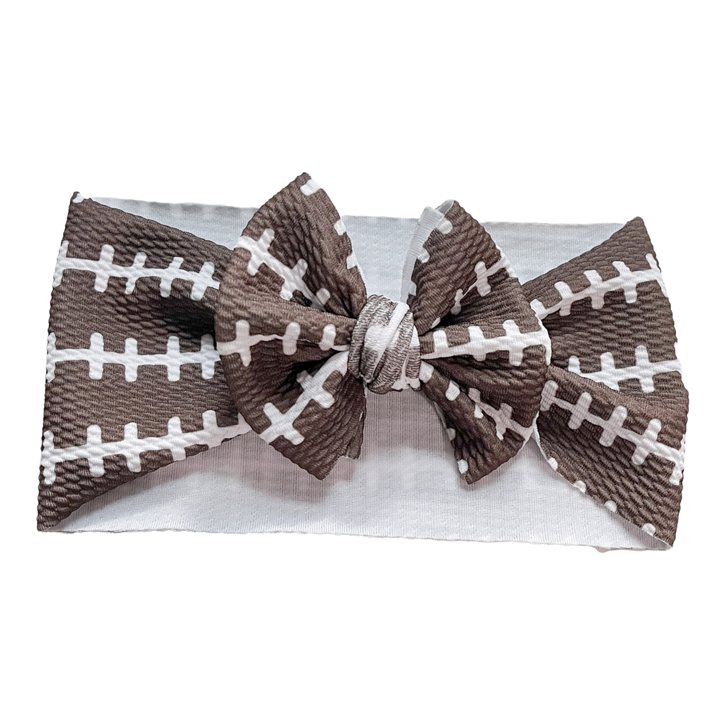 Football Headwrap Baby Bow