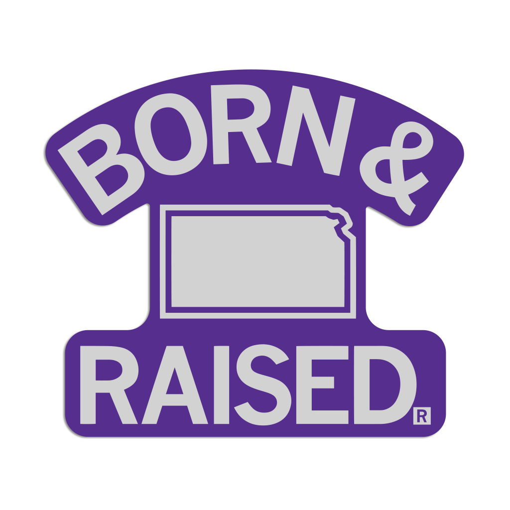 Kansas Born & Raised Sticker