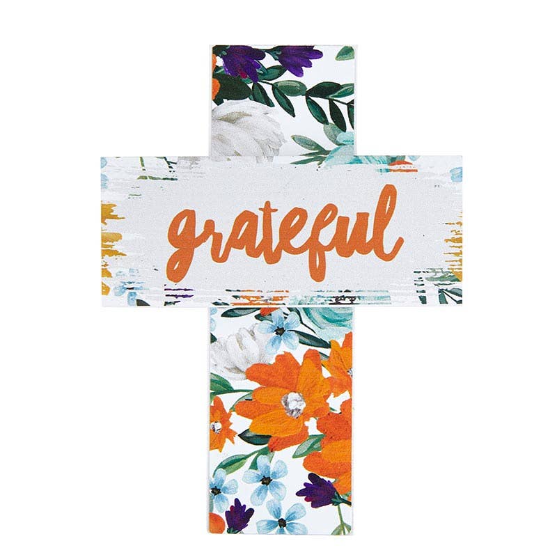Grateful Tabletop Easel Cross