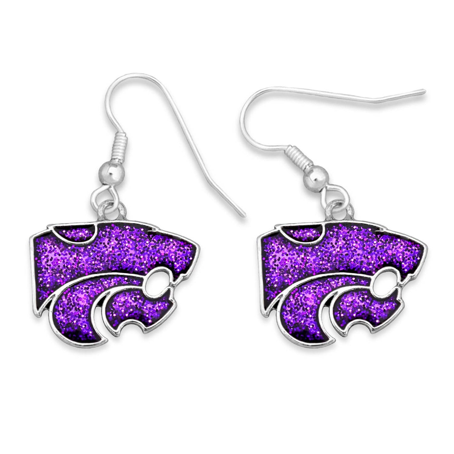 Kansas State Wildcats Game Day Glitter Earrings