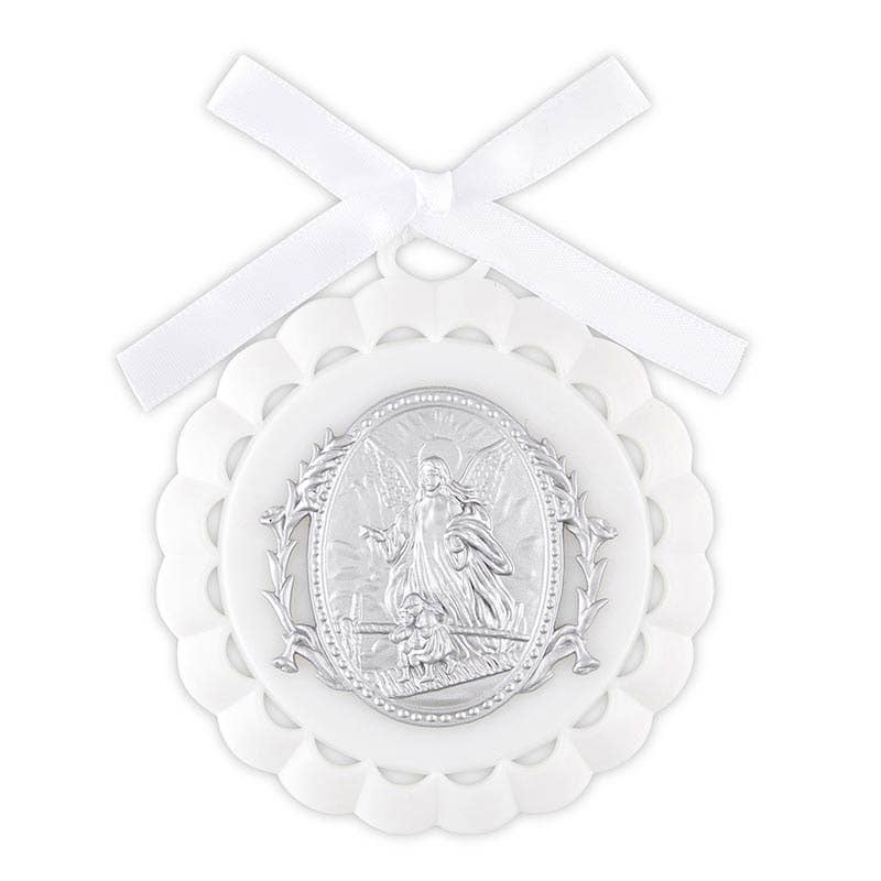 Twelve A Fellowship Boutique Christian Guardian Angel Crib Medallion