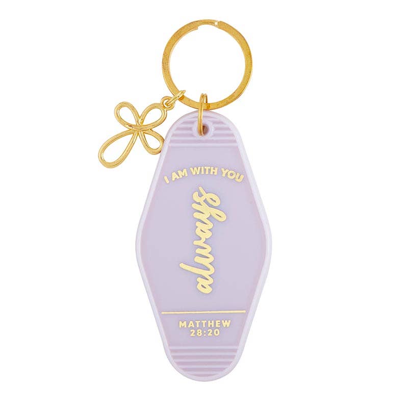 With You Always Matthew 28:20 Scripture Keytag