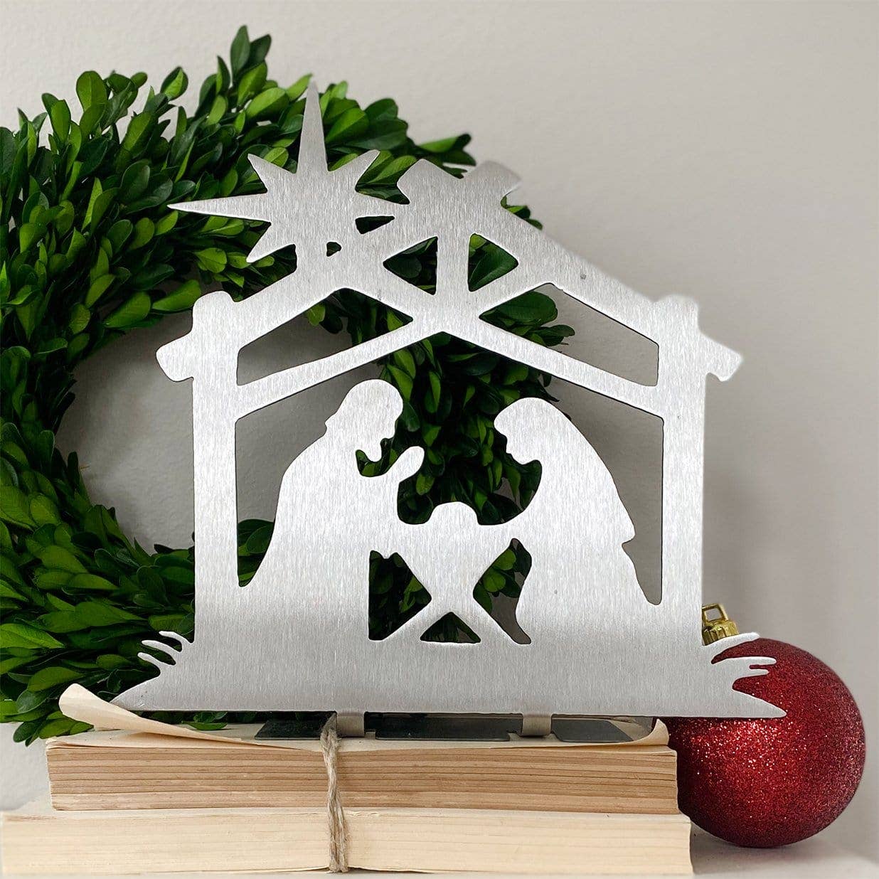 9" Nativity Silhouette Birth of Jesus Scene