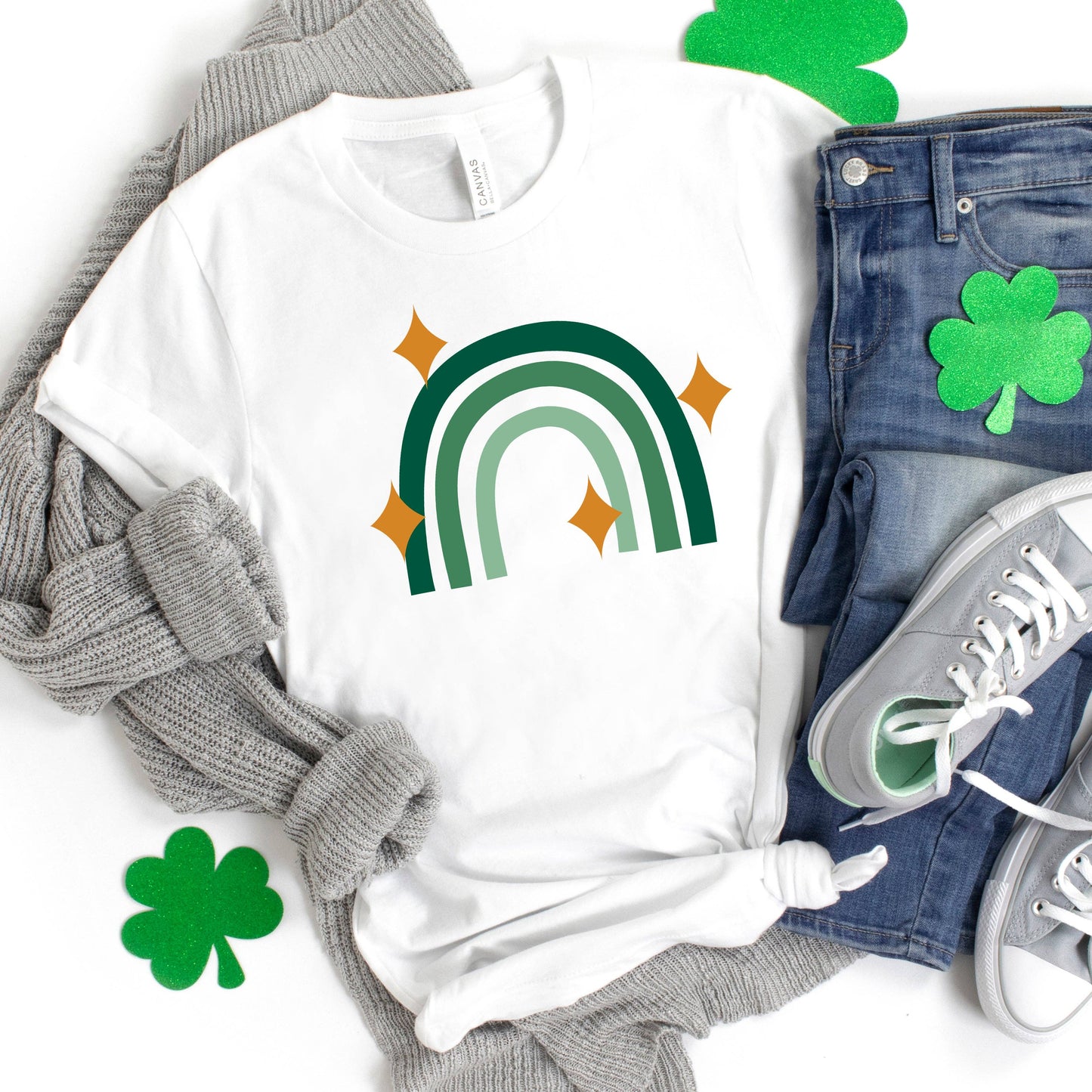 St. Patrick Rainbow Stars T-Shirt