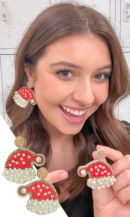Santa Hat Earrings