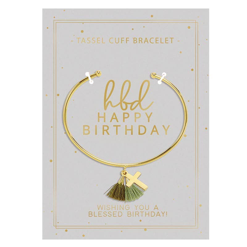 Tassel Cuff-Happy Birthday