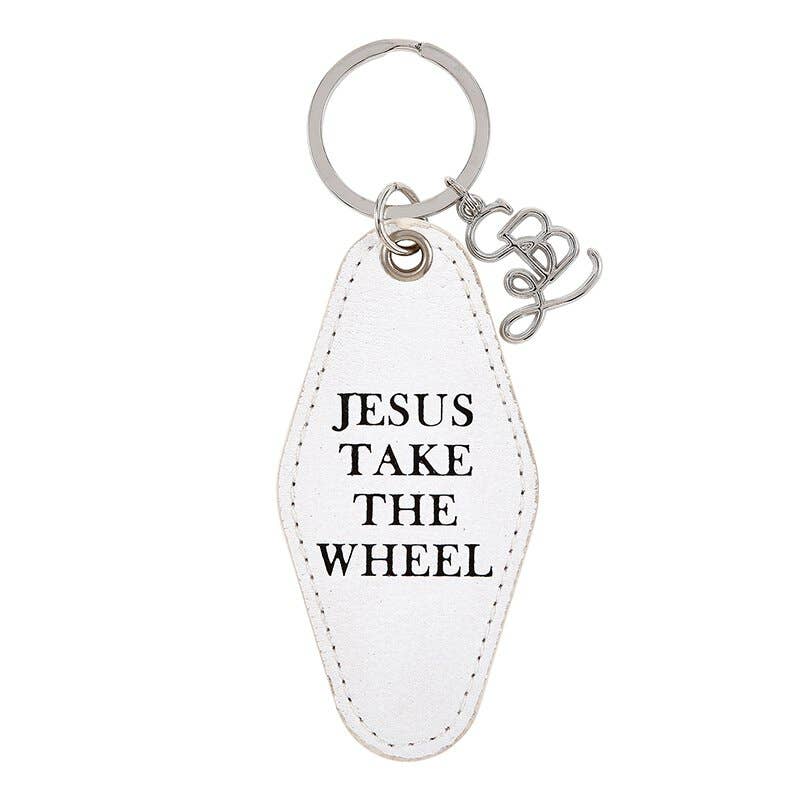Jesus Take The Wheel Keychain