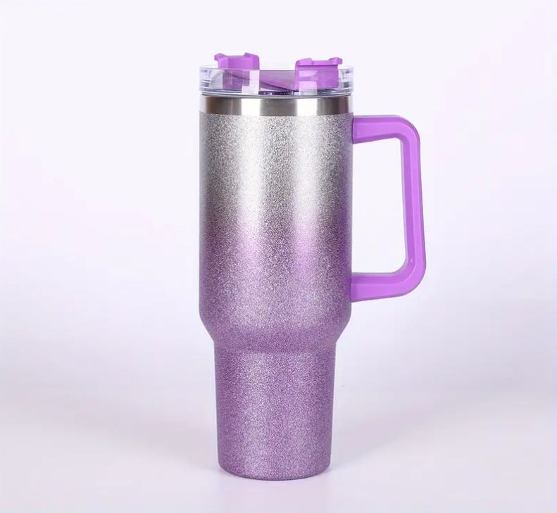 Lavender Glitter Tumbler