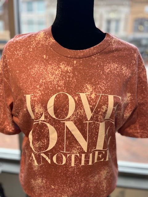 Love One Another Acid Wash T-Shirt